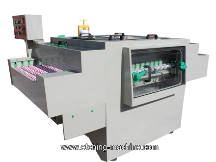 dual sided spray etching machine for metal signs