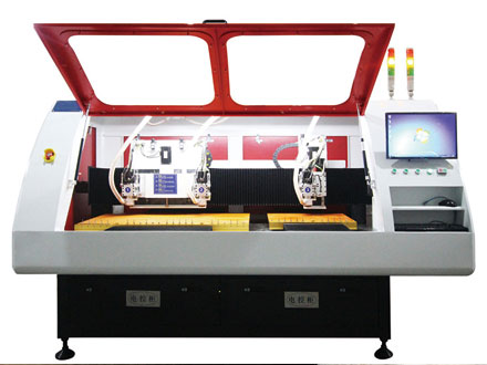 three spindle pcb CNC drilling and routing machine